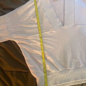 Offline by Aerie Purple V-Neck Crop Sweatshirt